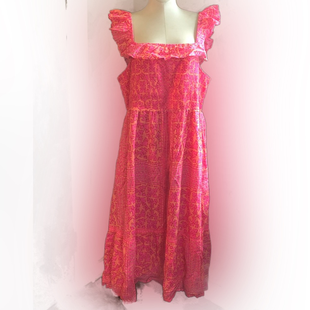 VINEYARD VINES smocked ruffle dress